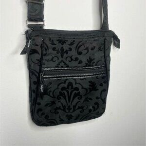 Thirty One Cross Body Damask Black Bag Excellent condition No flaws Clean smoke